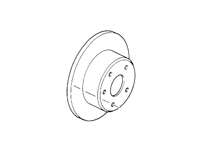 Ford YW7Z-2C026-AA Rotor Assembly - Brake