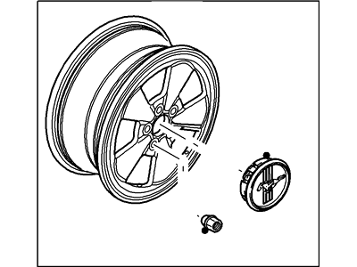 1995 Ford Mustang Spare Wheel - 1R3Z-1007-BA