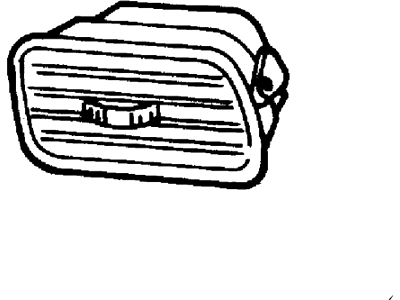 XF2Z-19893-AB Ford Vent Air Louvre Assembly Illustration 1 of 1