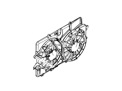 Ford Engine Cooling Fan - 5L8Z-8C607-BF