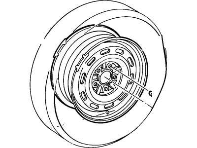 1992 Ford Taurus Spare Wheel - E92Z1007D