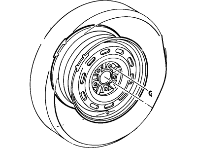 Ford E92Z1007D Wheel Assembly 5.5X14