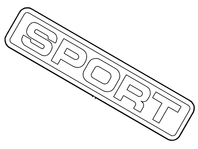 Ford Explorer Sport Emblem - 1L2Z-9842528-AB