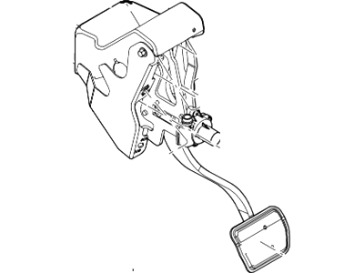 Ford 8L1Z-2455-B Pedal Assembly - Brake