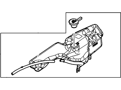 Mercury Mountaineer Coolant Reservoir - 6L2Z-8A080-B