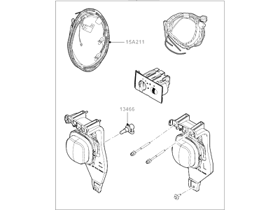 Ford 5C3Z-15200-AC Lamp Assembly - Fog - Front