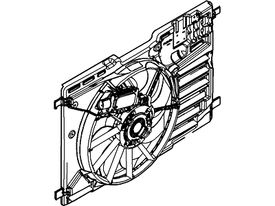 Ford CV6Z-8C607-B Motor And Fan Assembly