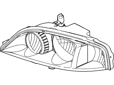 Ford 3W4Z-13008-DA Headlamp Assembly