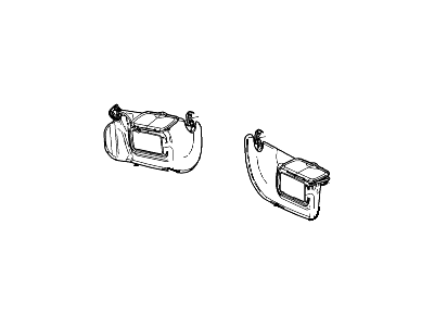 Ford 4W1Z-5404104-AAA Sun Visor Assembly
