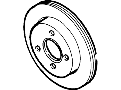 1999 Ford Contour Brake Disc - F7RZ-2C026-CA