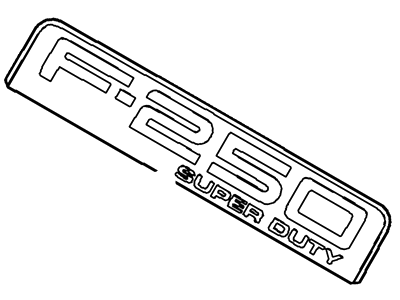 Ford F-250 Super Duty Emblem - 8C3Z-16720-D