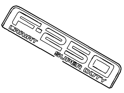 2009 Ford F-250 Super Duty Emblem - 8C3Z-16720-C