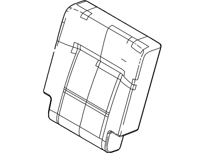 Ford 7L7Z-7866600-EA Rear Seat Back Cover Assembly