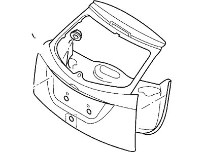 Ford YS4Z-5440110-SA Door Assembly - Luggage Compartment