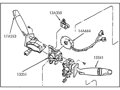 Mercury Tracer Turn Signal Switch - F8CZ13K359DA