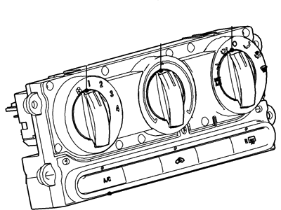 2006 Mercury Monterey A/C Switch - 4F2Z-19980-AA