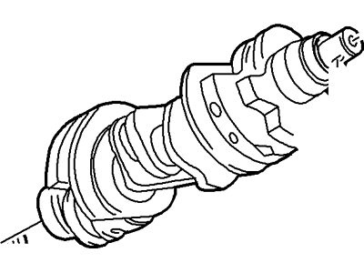 2001 Ford Explorer Crankshaft - XL2Z-6303-AA