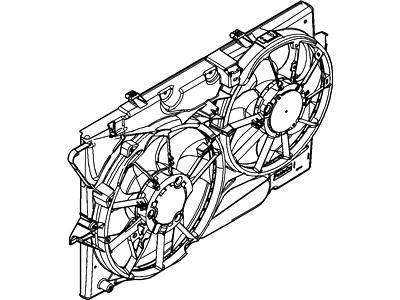 Ford Police Interceptor Sedan Engine Cooling Fan - DG1Z-8C607-K