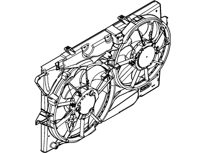 Ford DG1Z-8C607-C Motor And Fan Assembly - Engine Cooling