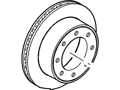 Ford E-250 Brake Disc - XC2Z-2C026-BB