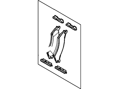 Ford E-150 Brake Pads - 2U2Z-2V200-HB