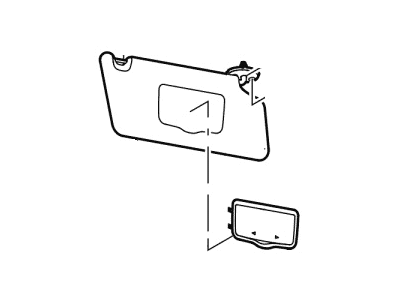 Ford GB5Z-7804105-DB Sun Visor Assembly