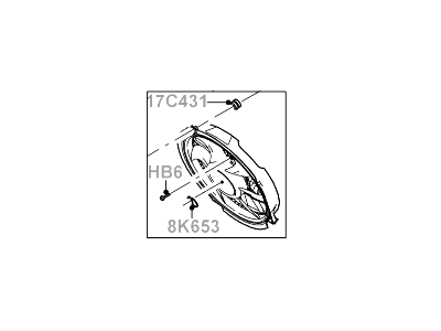 Ford GT Engine Cooling Fan - 4G7Z-8C607-AA