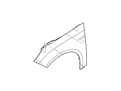 Ford BM5Z-16006-B Front Fender Assembly