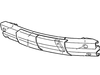 2000 Lincoln Town Car Bumper - YW1Z-17757-AACP