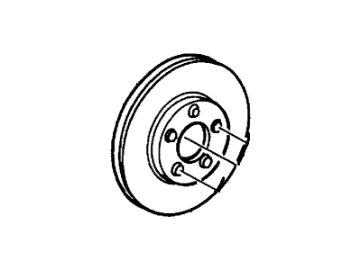 2002 Lincoln Continental Brake Disc - 2F1Z-1125-AA