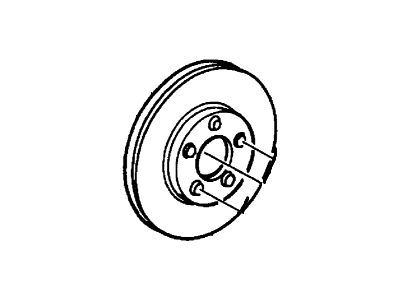 2001 Mercury Sable Brake Disc - 2F1Z-1125-AA