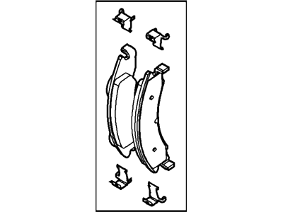 2016 Ford E-450 Super Duty Brake Pads - 8C2Z-2V200-A