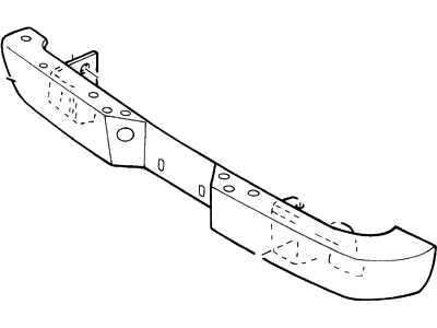 2001 Ford Explorer Sport Bumper - F87Z-17906-AA