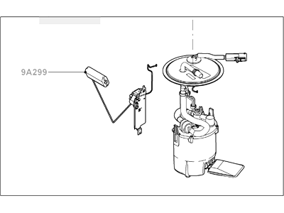 Ford 8M6Z-9H307-A Sender And Pump Assembly