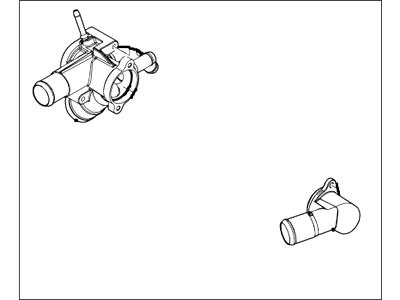 2014 Lincoln MKS Thermostat Housing - AT4Z-8A586-FA