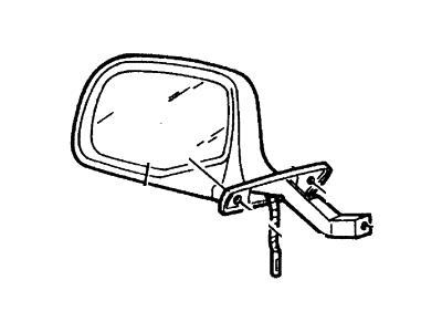 1992 Ford Bronco Car Mirror - F2TZ-17683-B