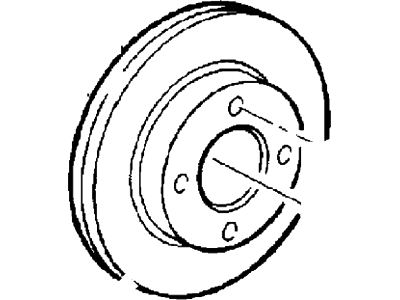 2001 Ford Focus Brake Disc - YS4Z-1125-DB