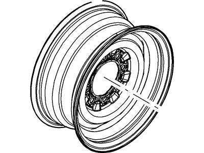 Ford 8C2Z-1015-DCP Wheel Assembly