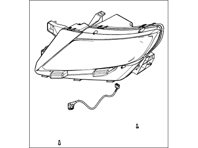 2015 Lincoln MKX Headlight - BA1Z-13008-S