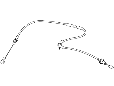 Ford 7L8Z-9A758-D Throttle Control Cable Assembly