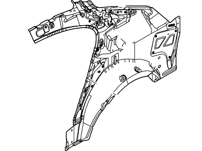 Ford DA5Z-5427790-A Panel And Wheelhouse - Quarter - Inner