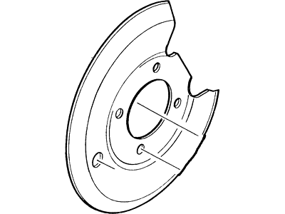 Mercury Cougar Brake Backing Plate - XS8Z2C028AA