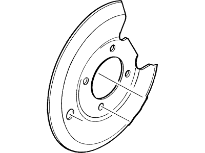 1999 Mercury Cougar Brake Backing Plate - XS8Z2C028AA