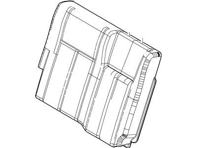 Ford 7L7Z-7866601-AB Rear Seat Back Cover Assembly