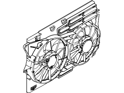 2015 Ford Explorer Cooling Fan Assembly - DB5Z-8C607-B