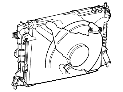 Ford Crown Victoria Radiator - 6W1Z-8005-AA