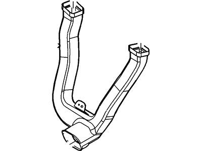 Ford 9G1Z-19B680-A Duct - Heater Outlet