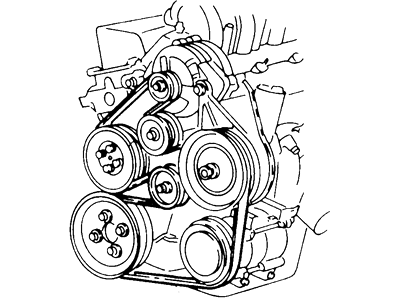 2000 Ford Windstar Serpentine Belt - XF2Z-8620-HA