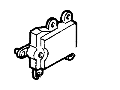 1999 Mercury Villager Blend Door Actuator - F3XY-19E616-B