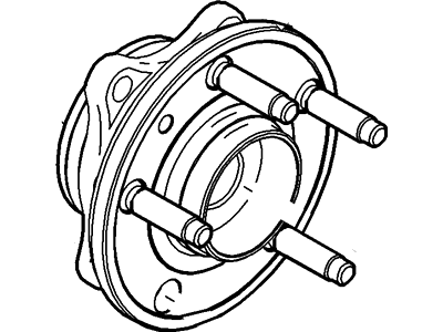 Ford 5F9Z-1104-AB Hub Assembly - Wheel